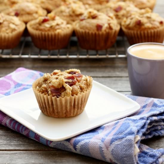 Spicy Bacon and Brew Muffins