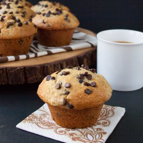 Bakery Style Chocolate Chip Muffins