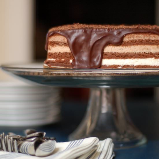 Triple Chocolate Mousse Cake