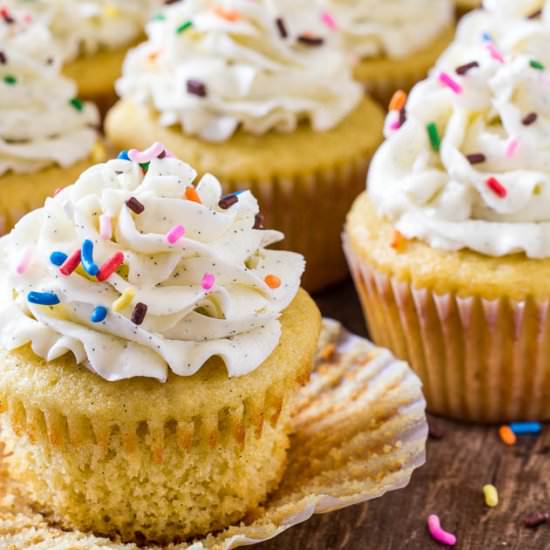 Vanilla Bean Cupcakes