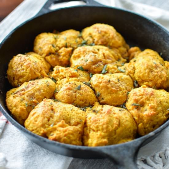 Pumpkin Buttermilk Drop Biscuits