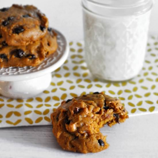 Pumpkin and Chocolate Chip Cookies