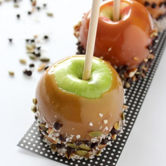 Halloween Caramel Apples