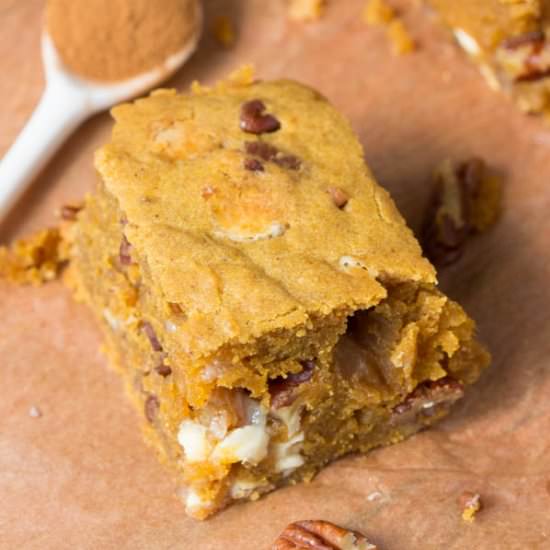 Pumpkin Blondies