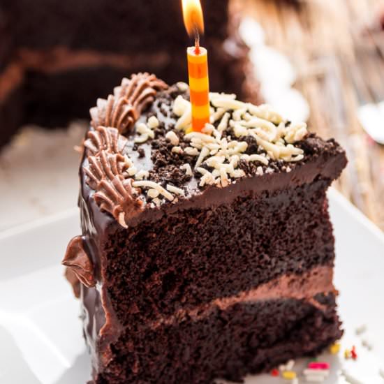 Triple Chocolate Layer Cake