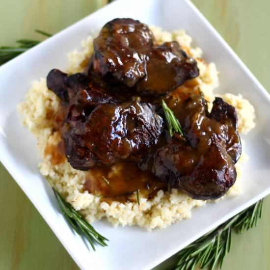 Crispy Chicken Livers w/ Herb Gravy