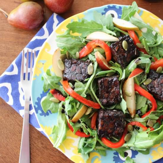 Balsamic Black Bean Tempeh