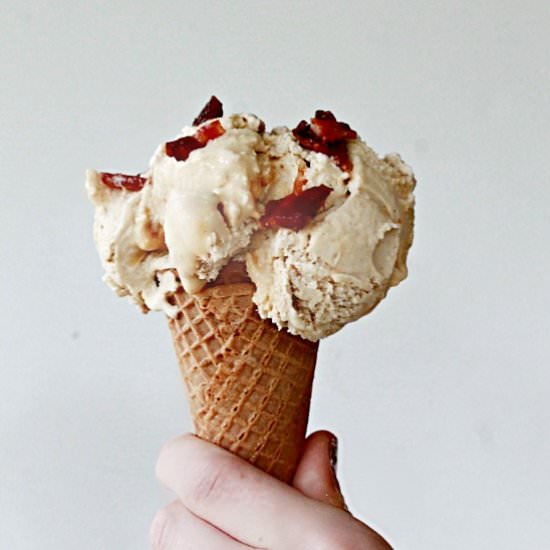 Salted Caramel Maple Ice Cream