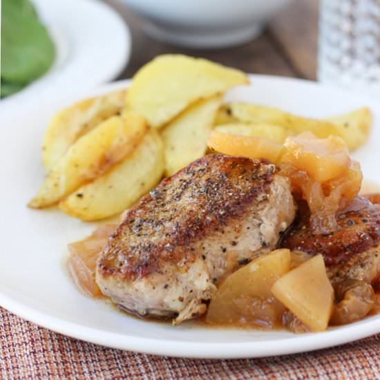 Pork Tenderloin with Golden Apples