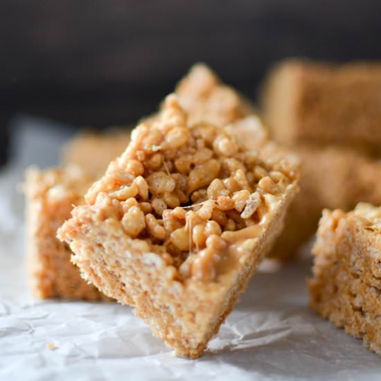 Cookie Butter Crispy Treats