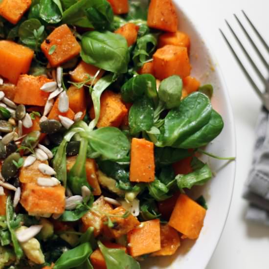 Warm Sweet Potato Salad