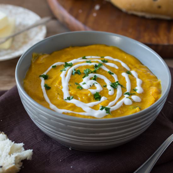 Kabocha Squash + Yellow Pepper Soup