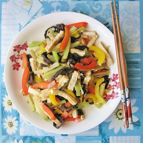 Vegetarian Hakka Stir-Fry