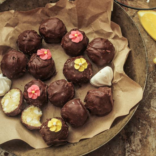Chocolate Lemon Meringue Truffles