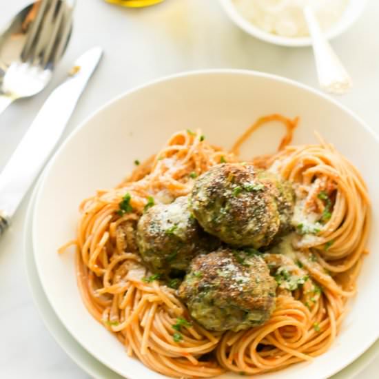 Kale Sneak in Meatballs