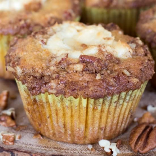 Pumpkin Muffins with Cream Cheese