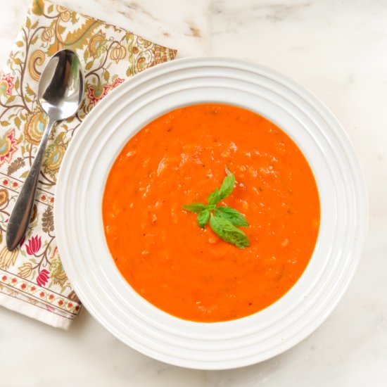 Creamy Roasted Tomato Basil Orzo