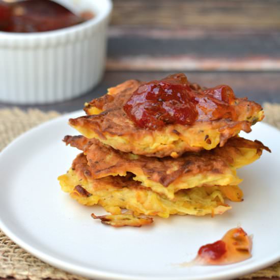 Kabocha and Apple Fritters