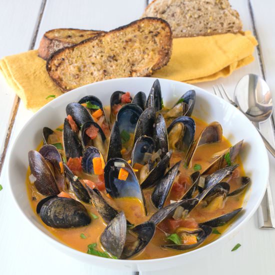 Mussel soup