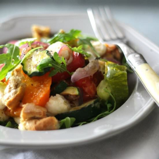 Heirloom tomato panzanella