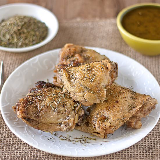 Braised Chicken with Roasted Garlic