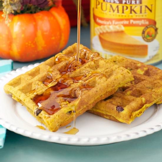 Cranberry Pumpkin Waffles