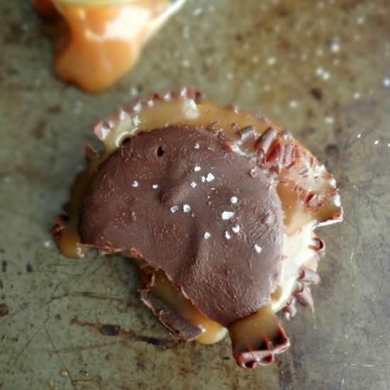 Dark Chocolate Salted Caramel Cups