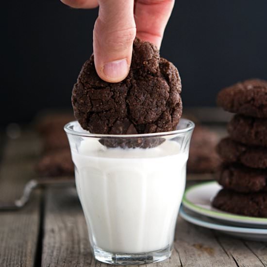 Chocolate Almond Butter Cookies