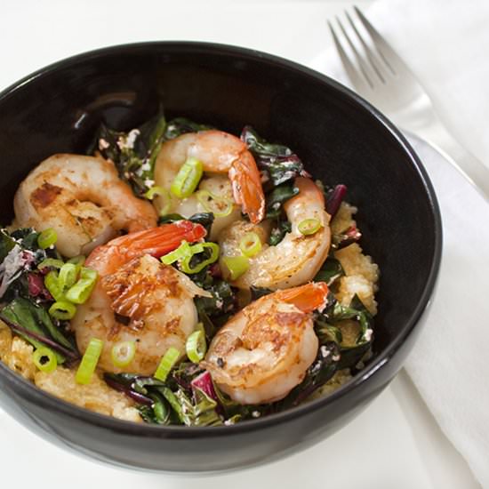 Quinoa and Shrimp Grits
