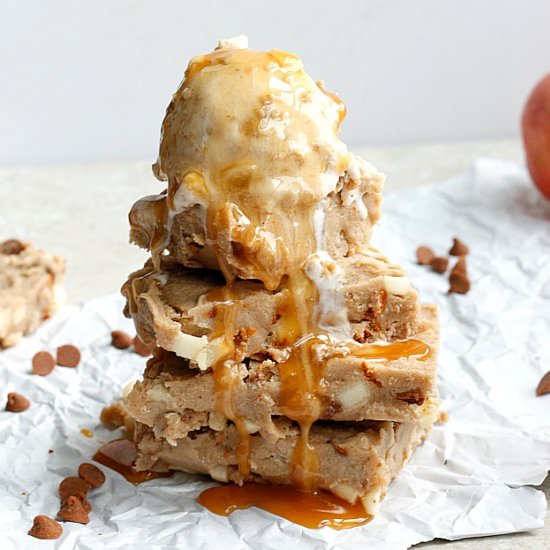 Caramel Apple Cookie Dough Bars