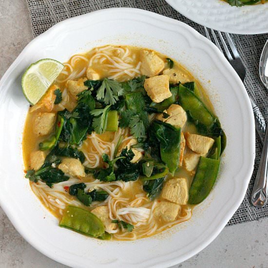 Coconut Curry Chicken Soup