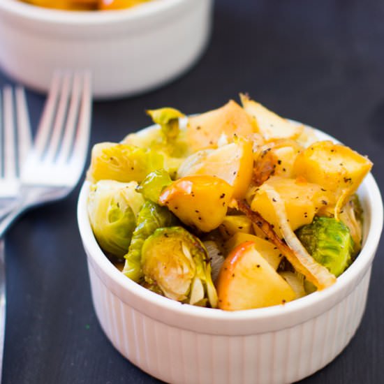 Maple Roasted Brussels Sprouts
