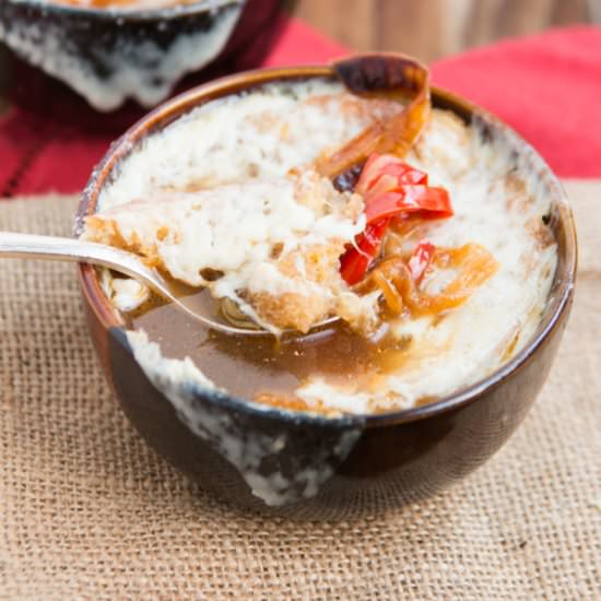 Philly Cheesesteak Soup