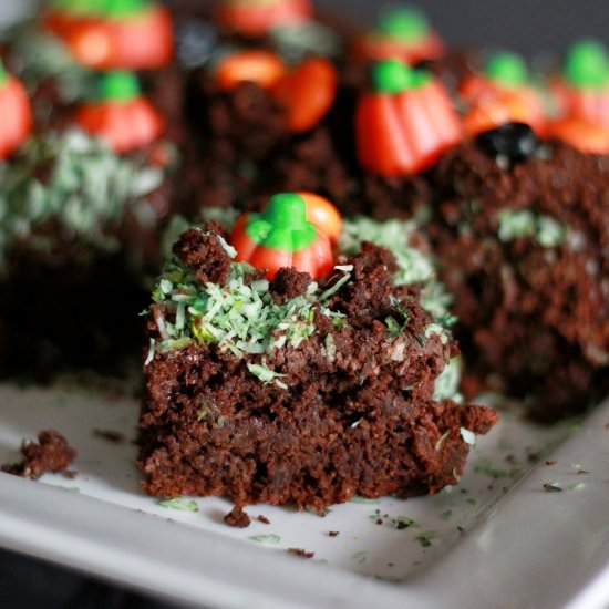 Guilt Free Pumpkin Patch Brownies