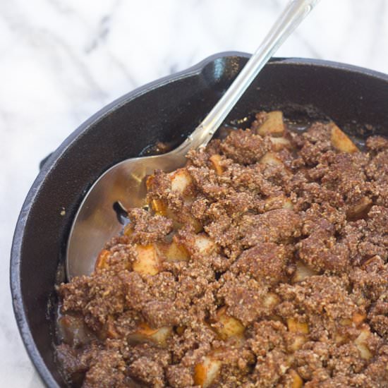 Grain Free Skillet Apple Pear Crisp