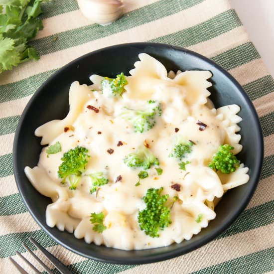 Farfalle, Broccoli in Bechamel Sauce
