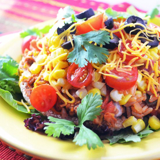 Southwestern Pita Tacos