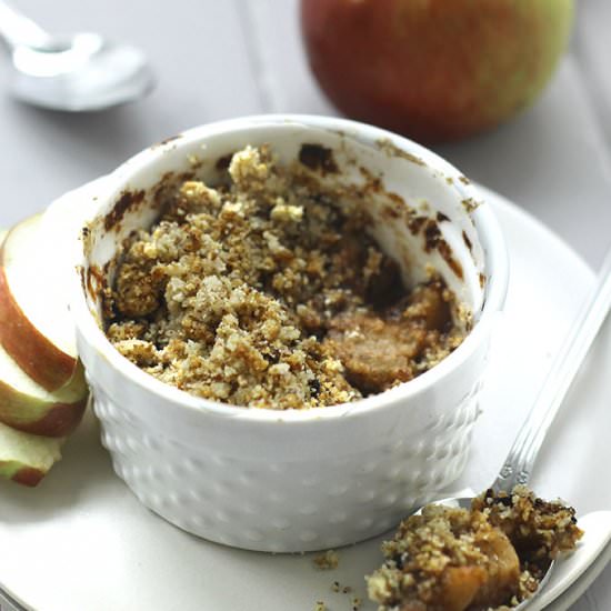 Grain-Free Apple Crumble for One