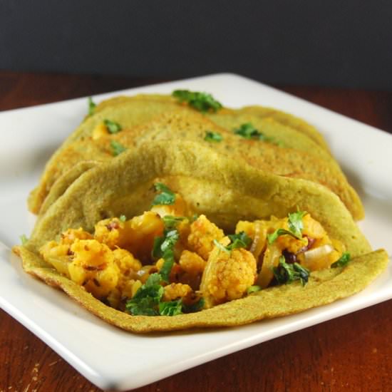 Beans and Brown Rice Dosa