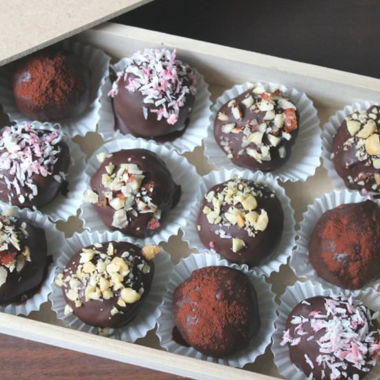 Vegan GF Chocolate Cake Truffles
