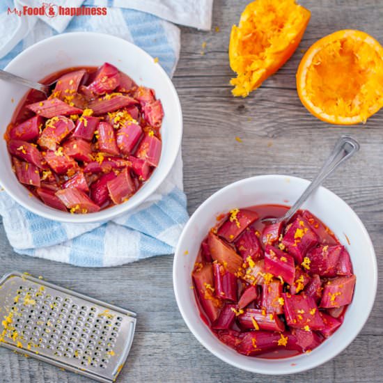 Orange Rhubarb Compote