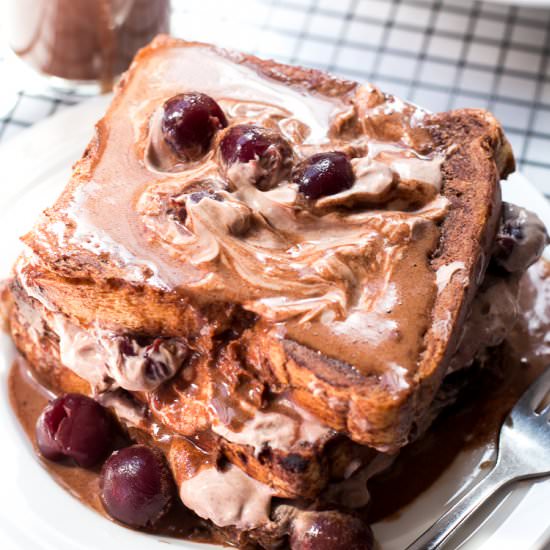 Choc Cherry Cheesecake French Toast