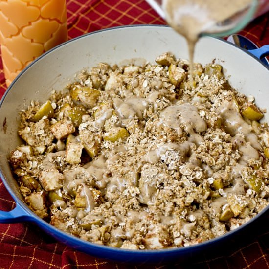 Skillet Apple Crisp w Brown Butter