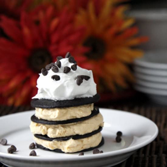 No Bake Pumpkin Chocolate Chip Cake