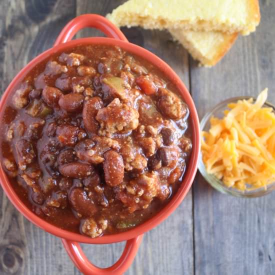 Crockpot Turkey Chili