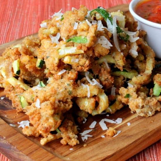 Fried Zucchini with Fresh Marinara