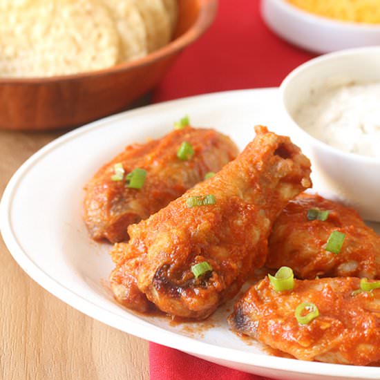 Saucy Taco Baked Chicken Wings