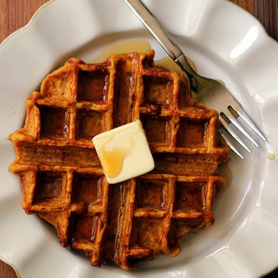 Brown Butter Pumpkin Chai Waffles