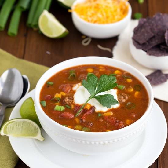 Crockpot Taco Soup