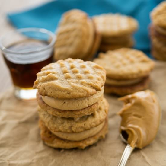 Peanut Butter Maple Sandwich Cookie